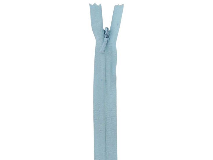 Concealed Invisible Closed End Dress Zip, 9 Inch, Baby Blue