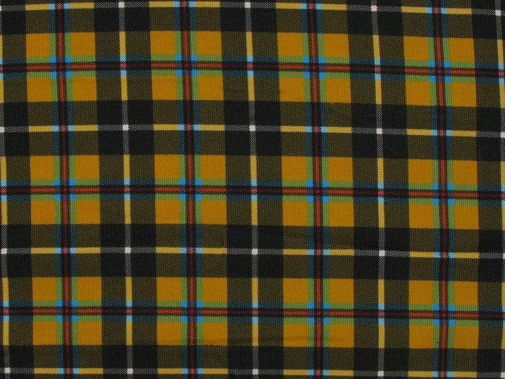 Cornish Check Printed Cotton Needlecord