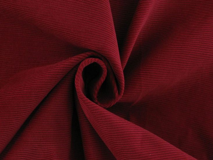 Cotton 12 Wale Corduroy, Crimson