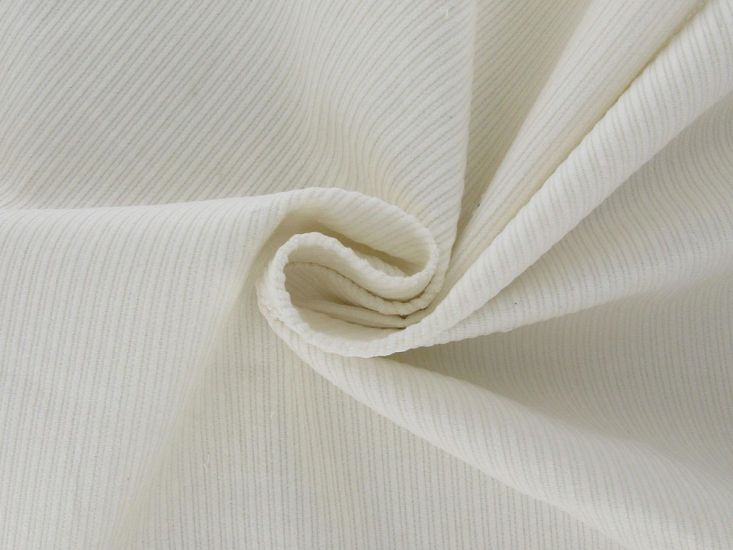 Cotton 6 Wale Corduroy, Ivory