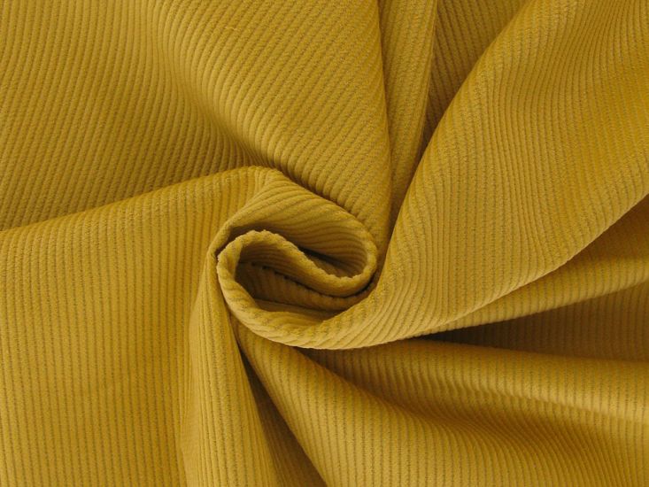 Cotton 8 Wale Corduroy, Yellow