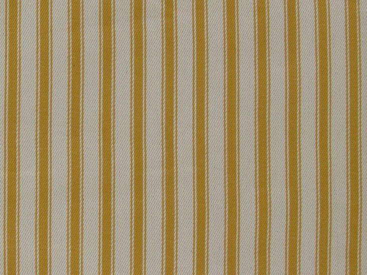 Cotton Canvas Ticking Stripes, Gold