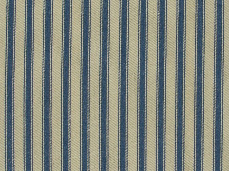 Cotton Canvas Ticking Stripes, Marine