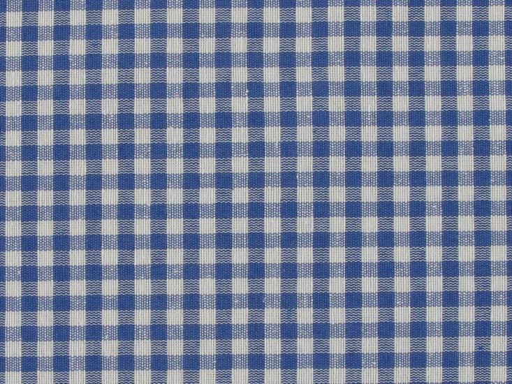 Cotton Rich Woven 0.5cm Gingham Canvas, Royal