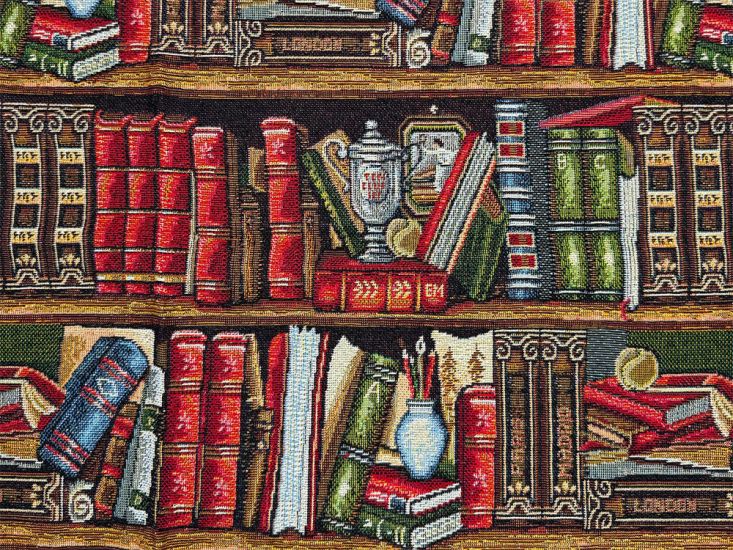 Cotton Rich Woven Tapestry, Library
