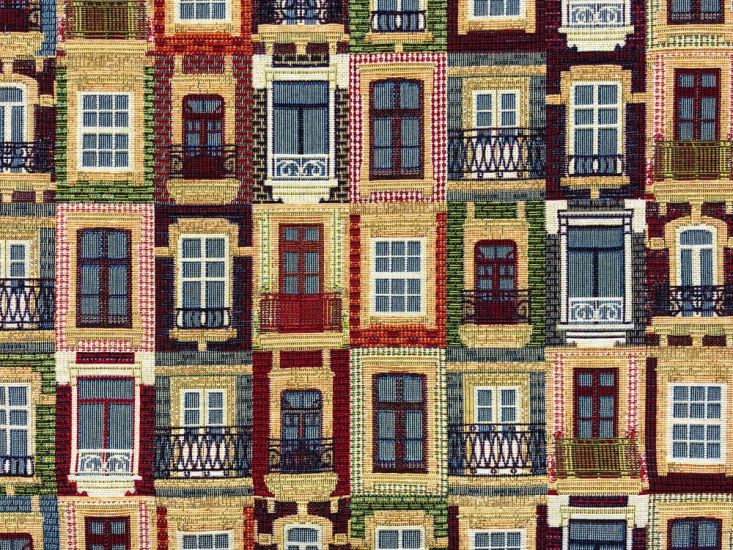 Cotton Rich Woven Tapestry, Lisbon Windows