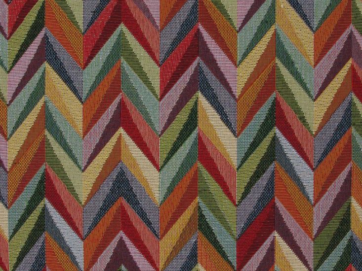 Cotton Rich Woven Tapestry, Twist Chevron