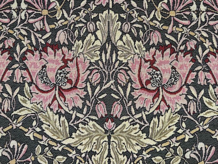 Cotton Rich Woven Tapestry, William Morris Honeysuckle, Rosa