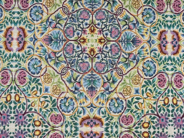 Cotton Rich Woven Tapestry, William Morris Rose Pomegranate