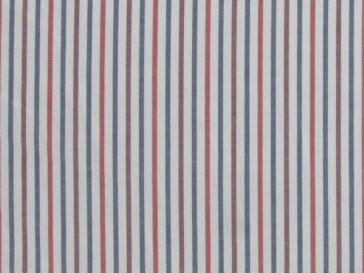 Cotton Shirting, Stripe Earth Tones