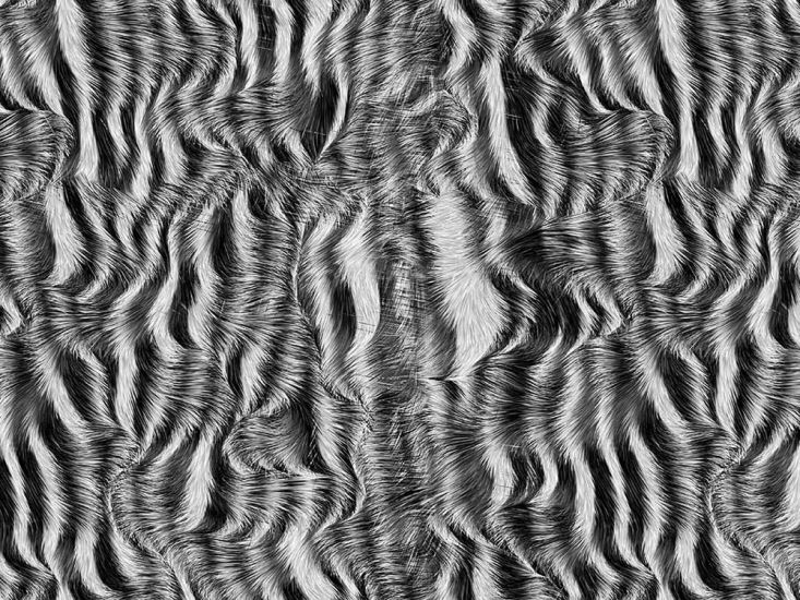 Craft Collection Cotton Print, Animal Magic Fur Stripe