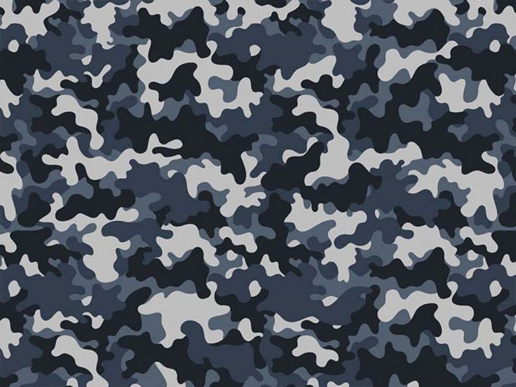 Craft Collection Cotton Print, Camoflauge Sea