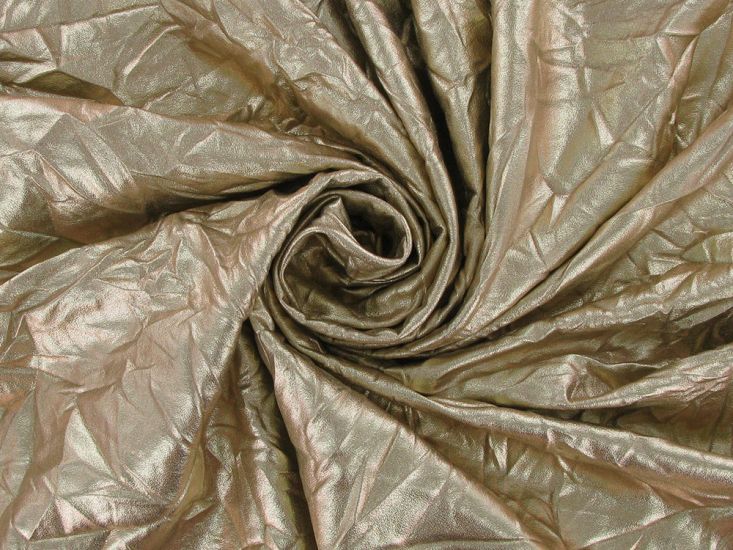 Crushed Foil Lame, Gold