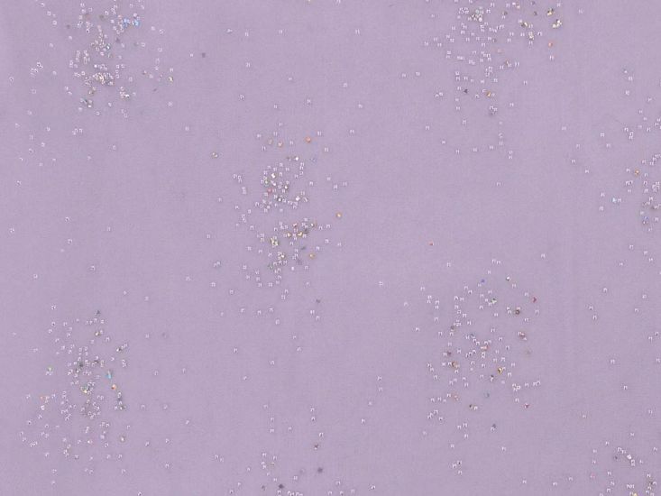 Crystal Starburst Organza, Lilac