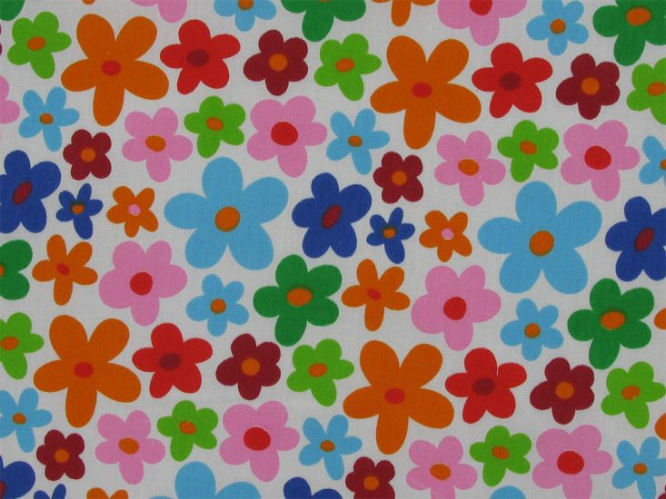 Daisy Power Polycotton Print, Multi