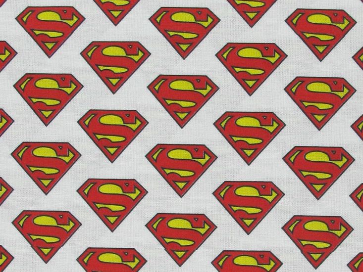 DC Comics Superman Crest Cotton Print