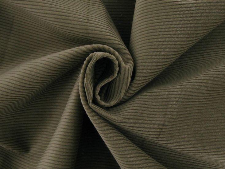 Designer Deadstock 8 Wale Pima Cotton Corduroy, Beige