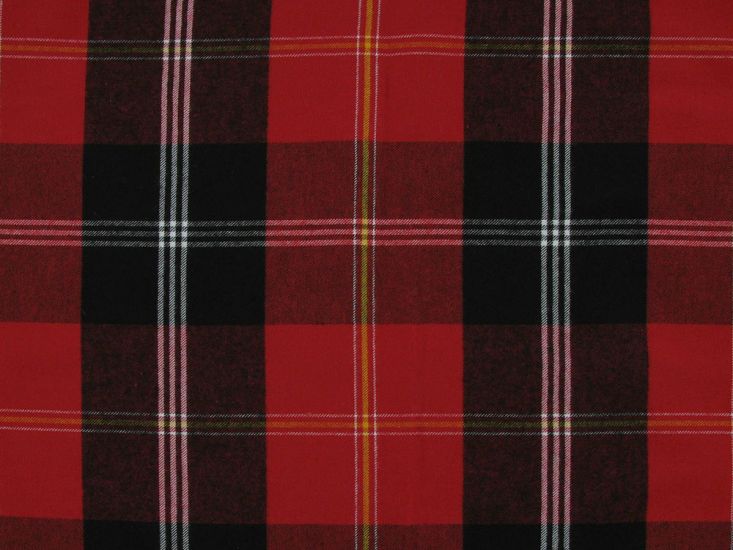 Designer Deadstock Brushed Cotton Tartan, Maxi Dalbeth