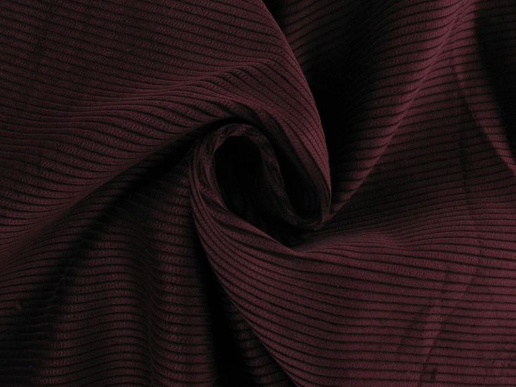 Designer Deadstock Heavy 7 Wale Corduroy, Wine
