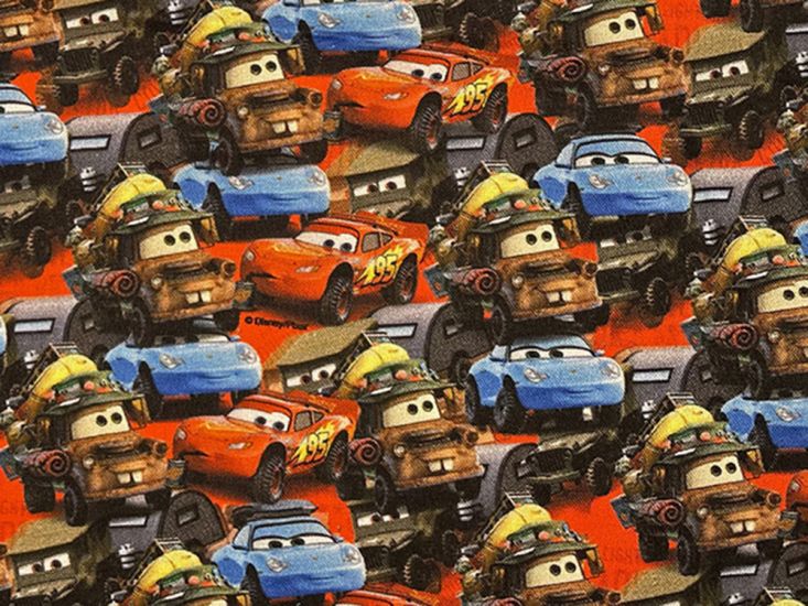 Disney Printed Cotton, Cars