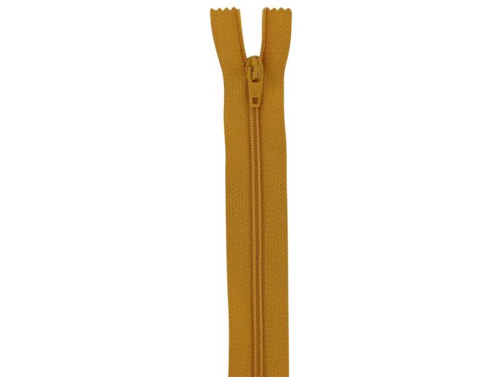 Closed End Dress Zip, 10 Inch, Golden Yellow