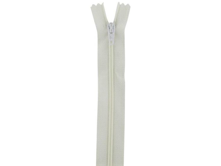 Closed End Dress Zip, 18 Inch, Ivory