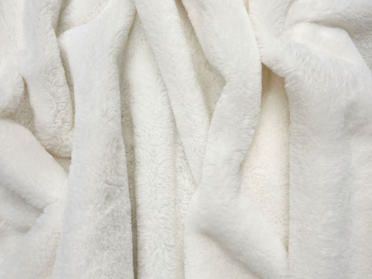 Emily Soft Plush Faux Fur, Ivory