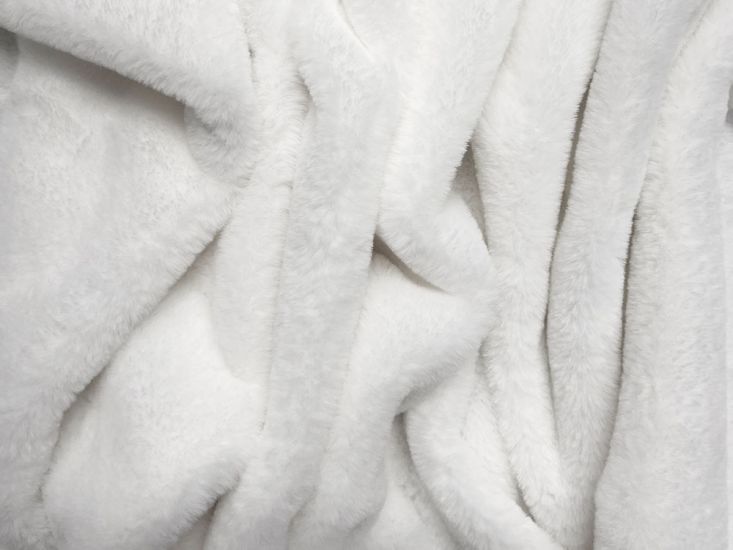 Emily Soft Plush Faux Fur, White