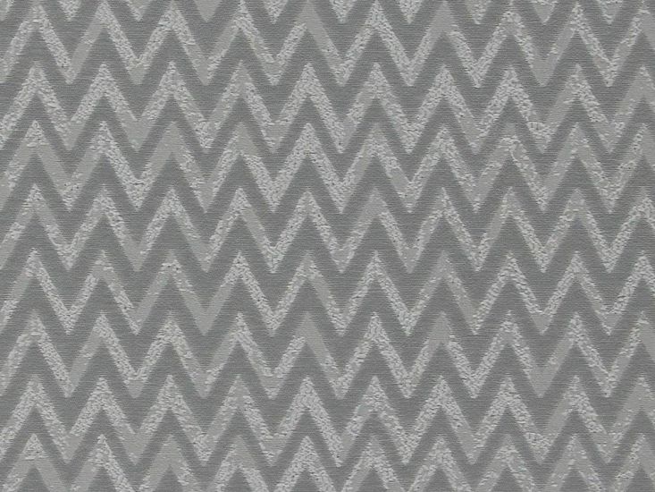 Everlast Textured Chevron Curtain Fabric, Carbon