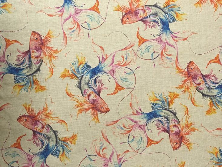 Exotic Koi Cotton Rich Panama Canvas