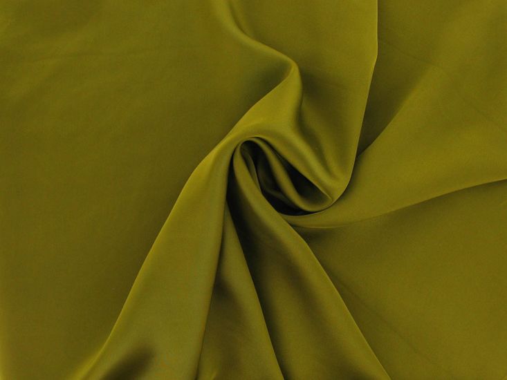 Faux Silk Charmeuse Satin, Chartreuse