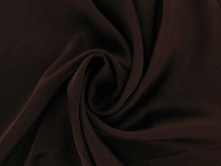 Faux Silk Charmeuse Satin, Chestnut