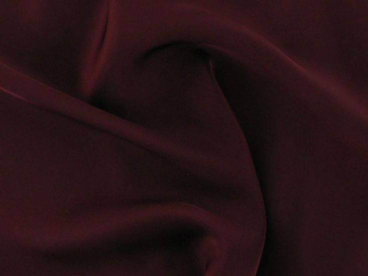 Faux Silk Charmeuse Satin, Wine