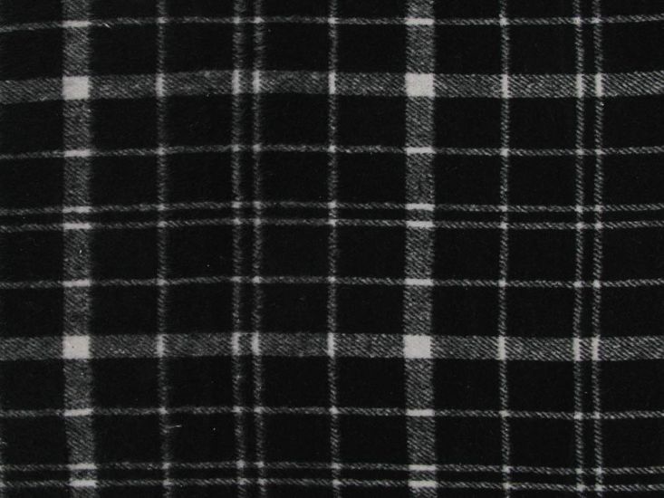 Ferguson Soft Touch Wool Blend Check, Black