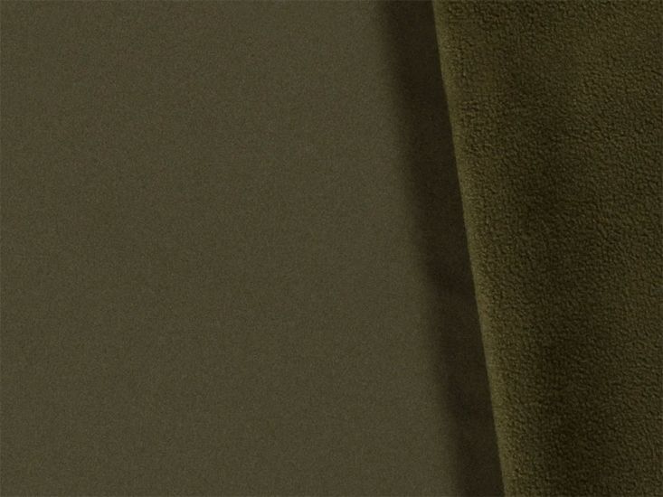 Fleece Backed Showerproof Soft Shell, Khaki