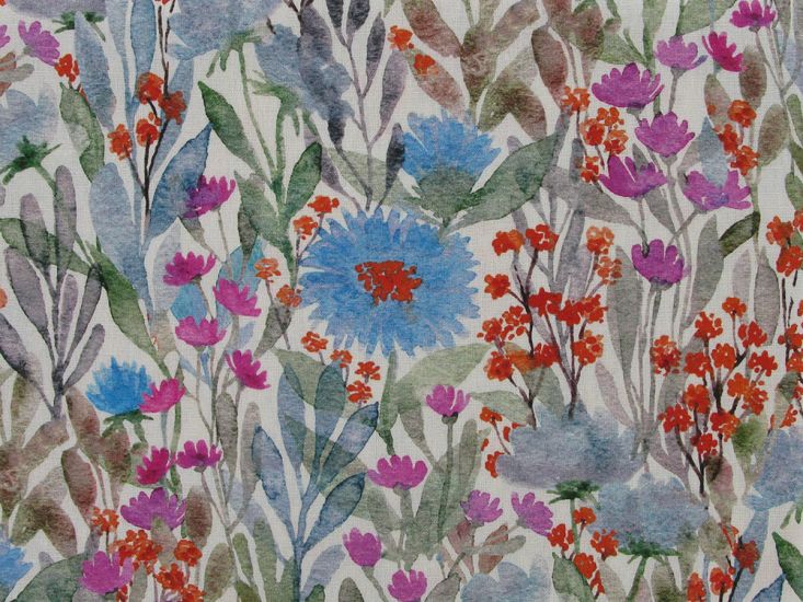 Flora Field Linen Blend Print