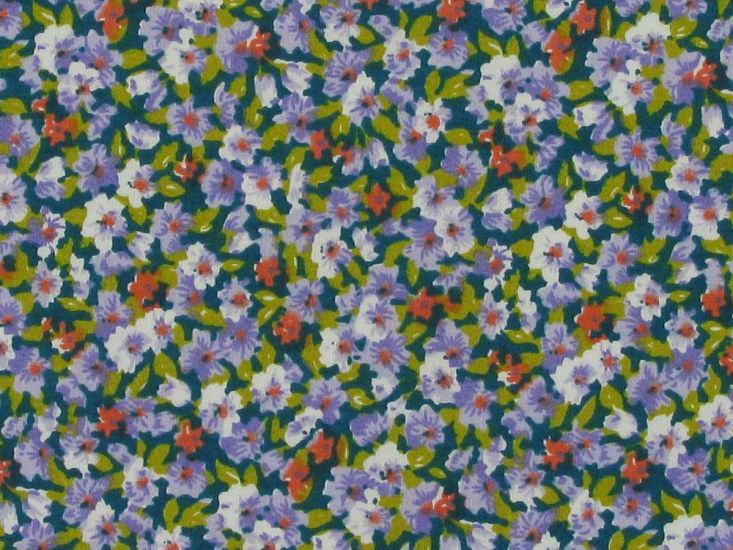 Floral Collection Cotton Poplin Print, Lilac