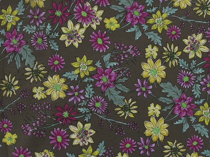 Floral Garden Cotton Lawn, Moss