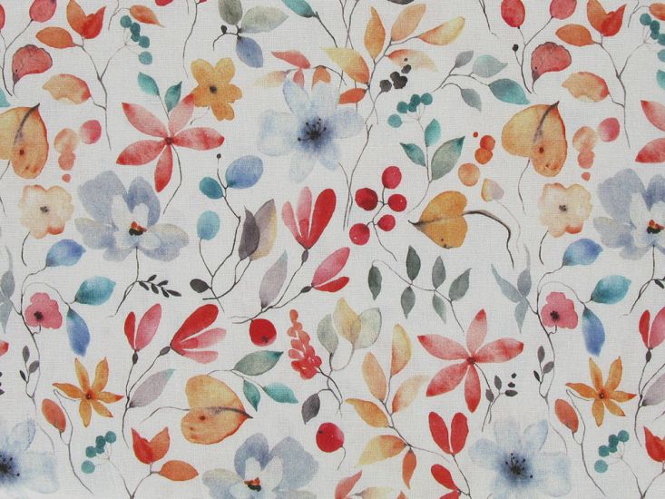 Floral Party Linen Blend Print