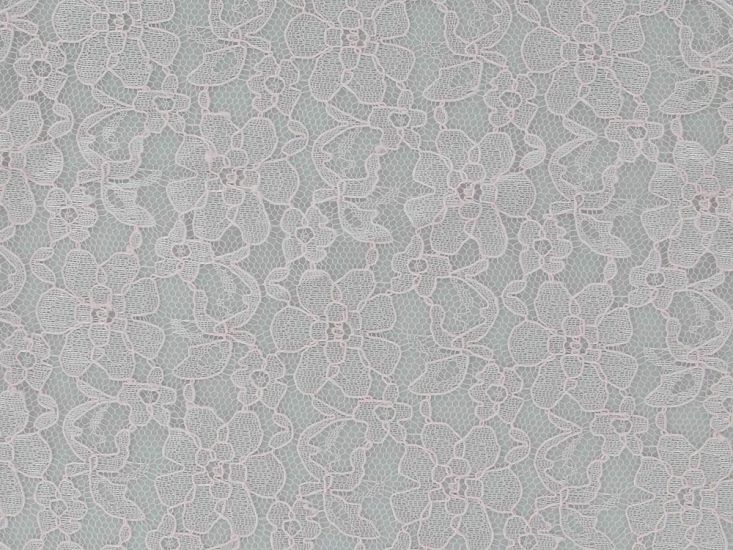 Flower Flutter Corded Lace, Pale Pink