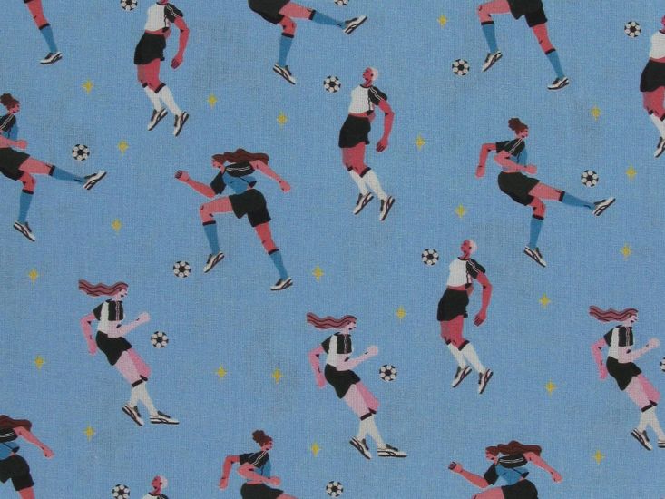 Football Stars Cotton Print