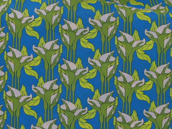 Garden Breeze Cotton Lawn Print, Royal
