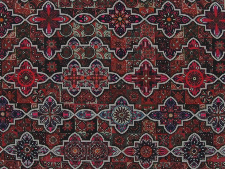 Geometric Mosaic Printed Pashmina Jacquard