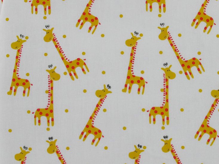 Giraffe Spot Polycotton Print