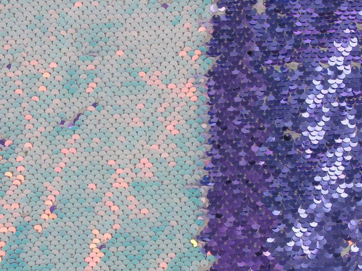 Gleaming Flip Sequin, Purple and Opal