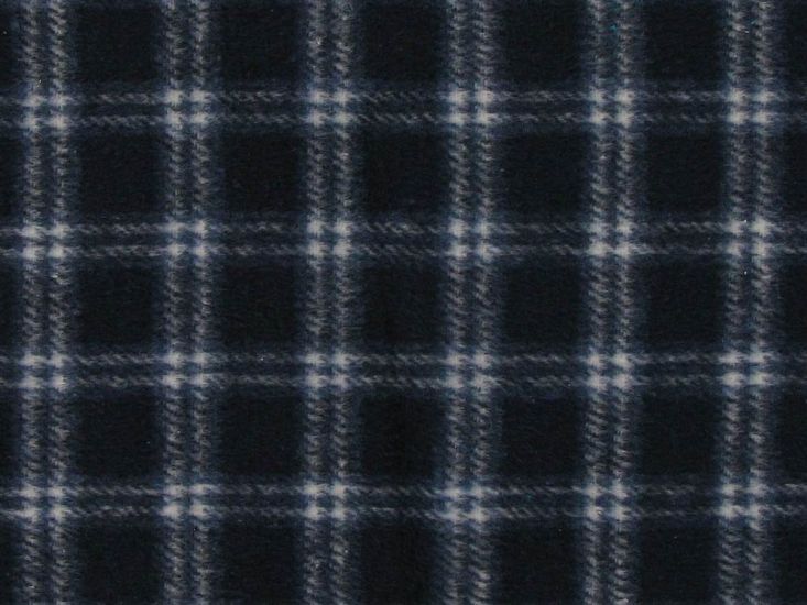 Graham Wool Blend Check, Navy