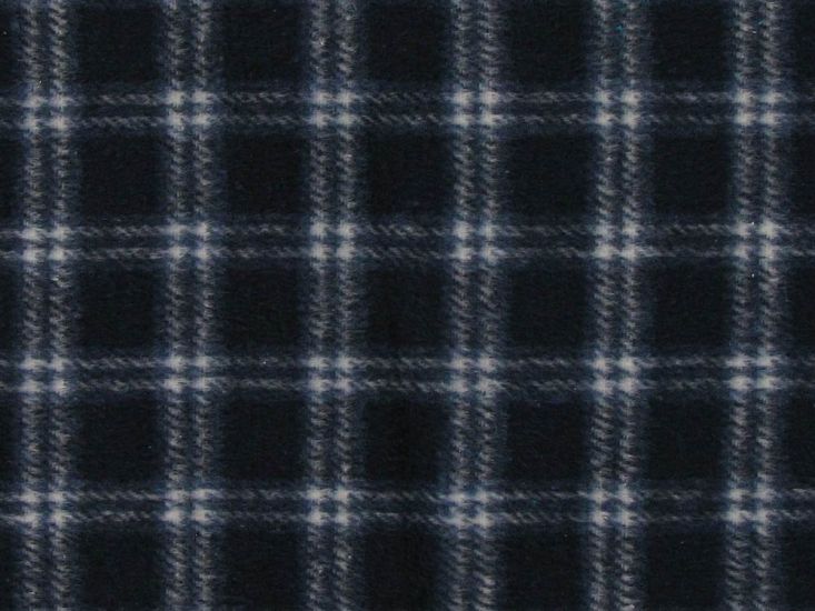 Graham Wool Blend Check, Navy