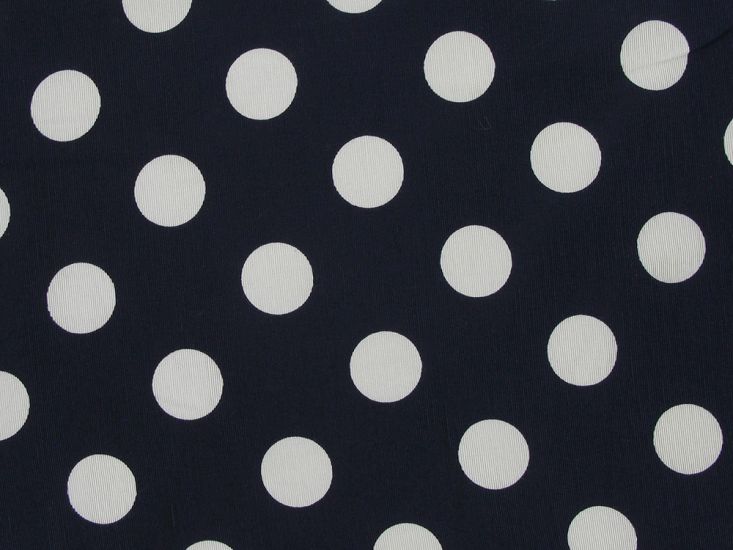 Grosgrain Polka Dot, Navy
