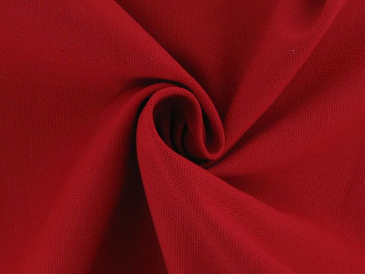 Heavyweight Cotton Canvas, Red