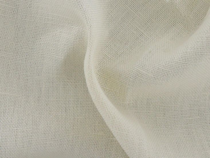 Heavyweight Irish Linen, Cream, Roll End, 1.6m